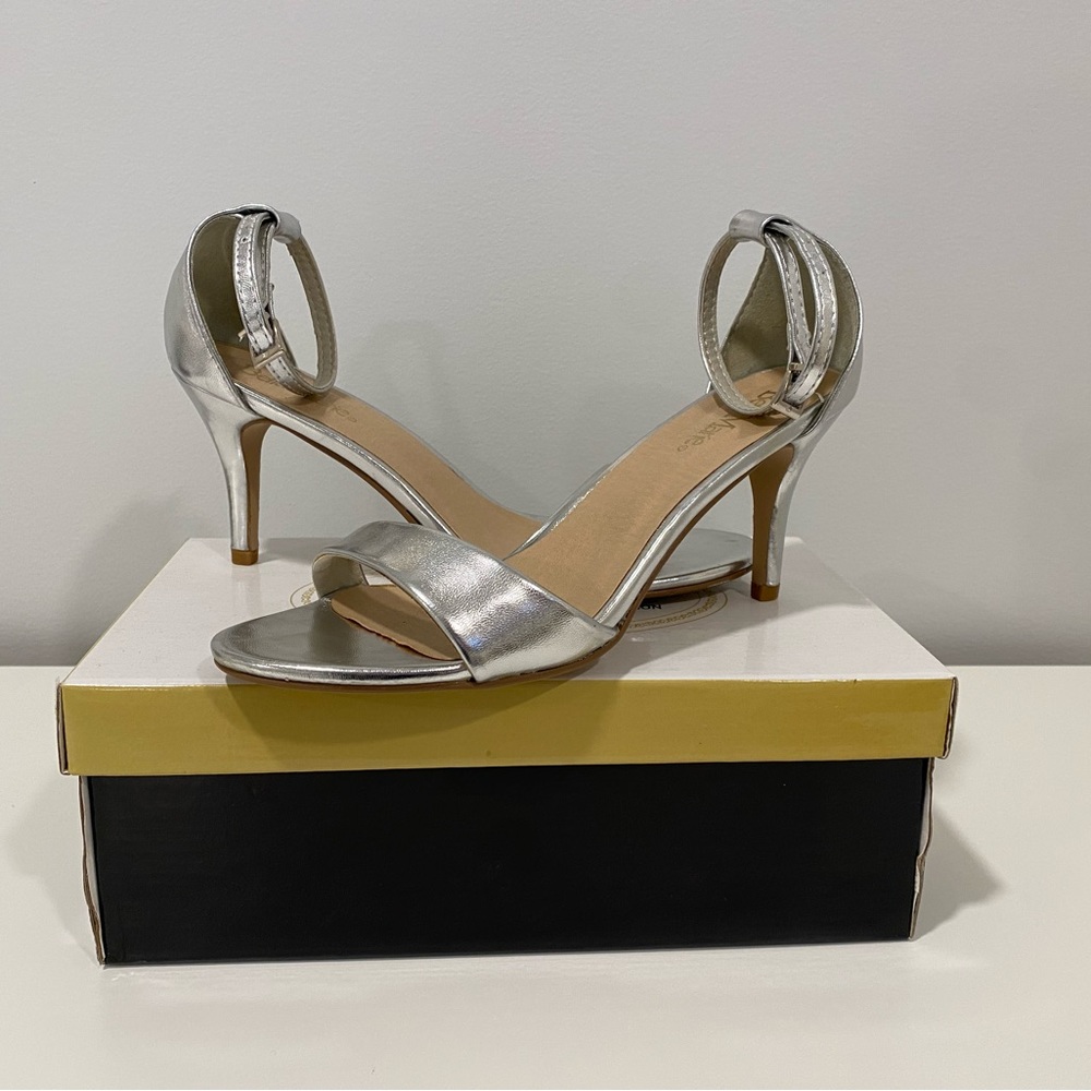 Silver/Metallic High Heel Shoes